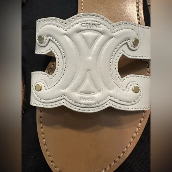 Celine Triomphe sandal white size 41 - Picture 2 of 8